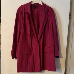 Lane Bryant Women's Bold Pink Blazer